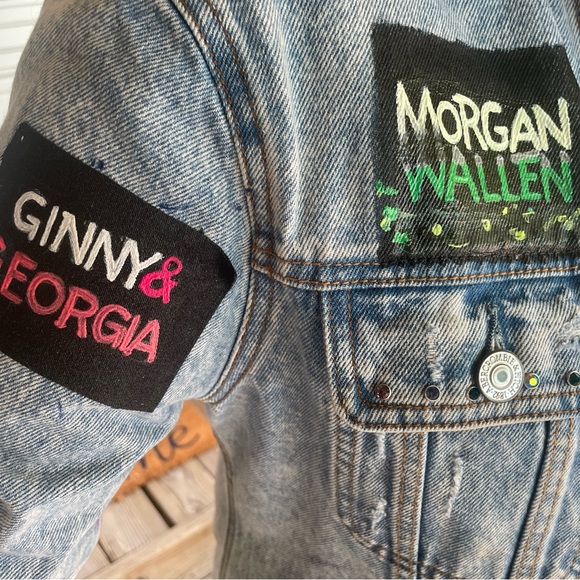 Custom made handpainted jacket - Picture 15 of 16